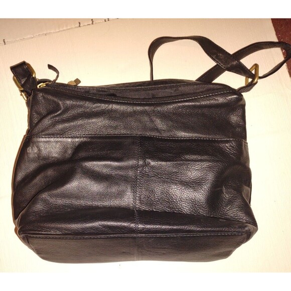 great american leather works Black Leather handbag - Picture 2 of 3